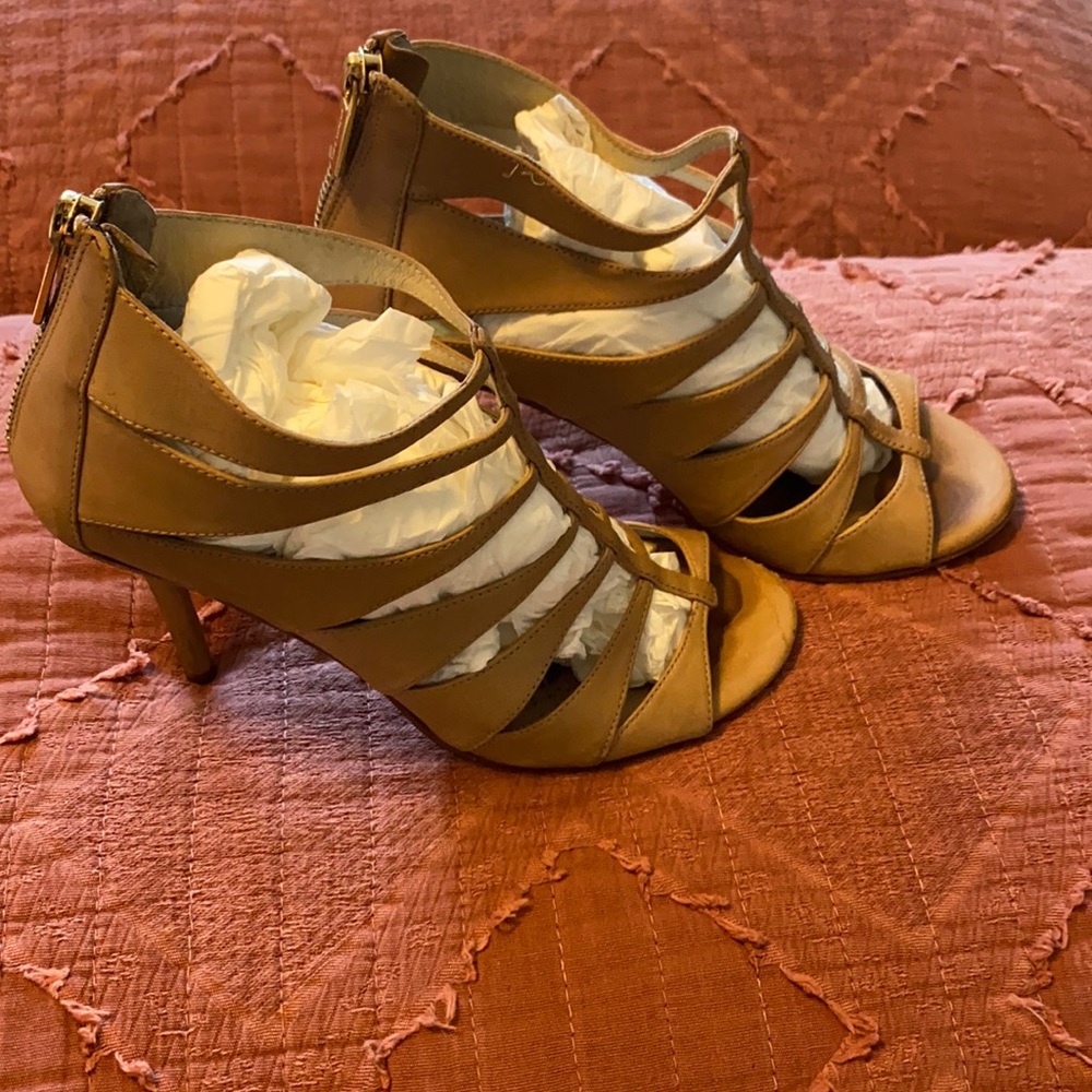 Nude heels.
